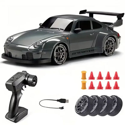Porsche 993 Turbo 4WD RC Drift Car 1:24