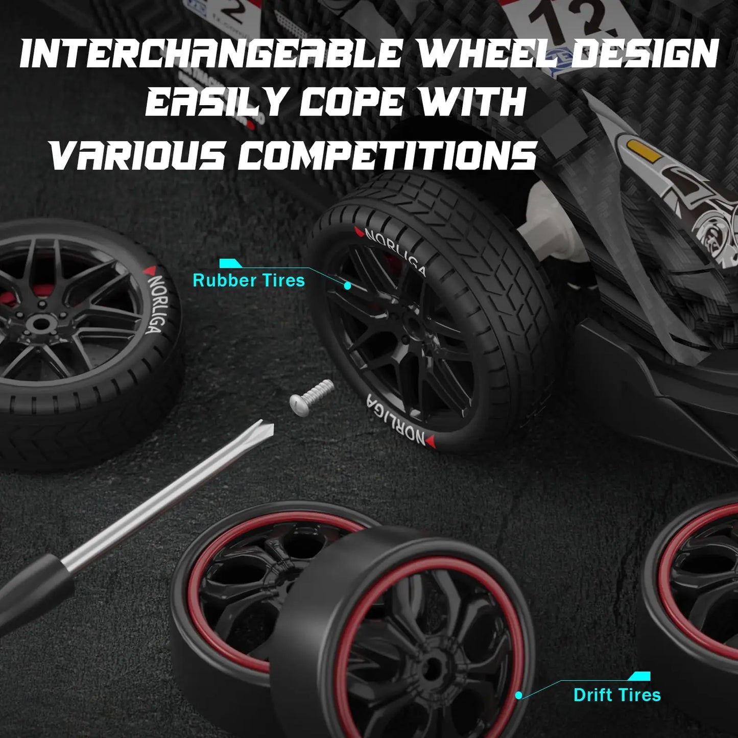 Nissan R35 GTR 4WD RC Drift Car 1:14